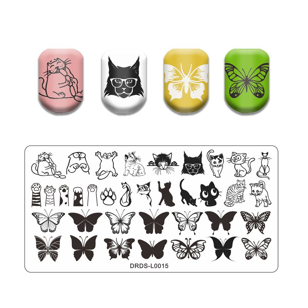 Nail Art Stamping Plates Holo Case