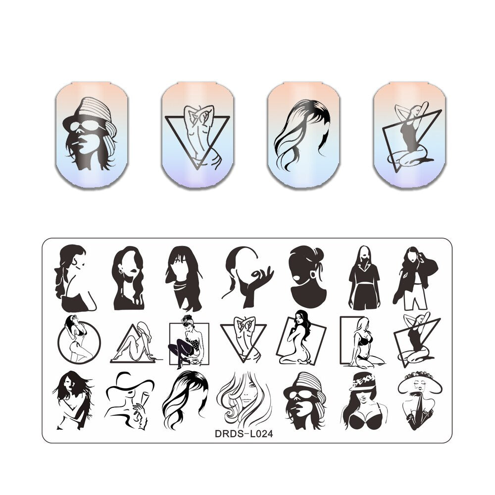 Nail Art Stamping Plates Holo Case