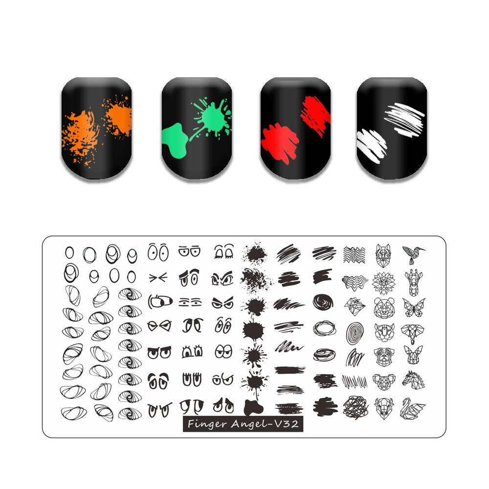 Nail Art Stamping Plates Holo Case