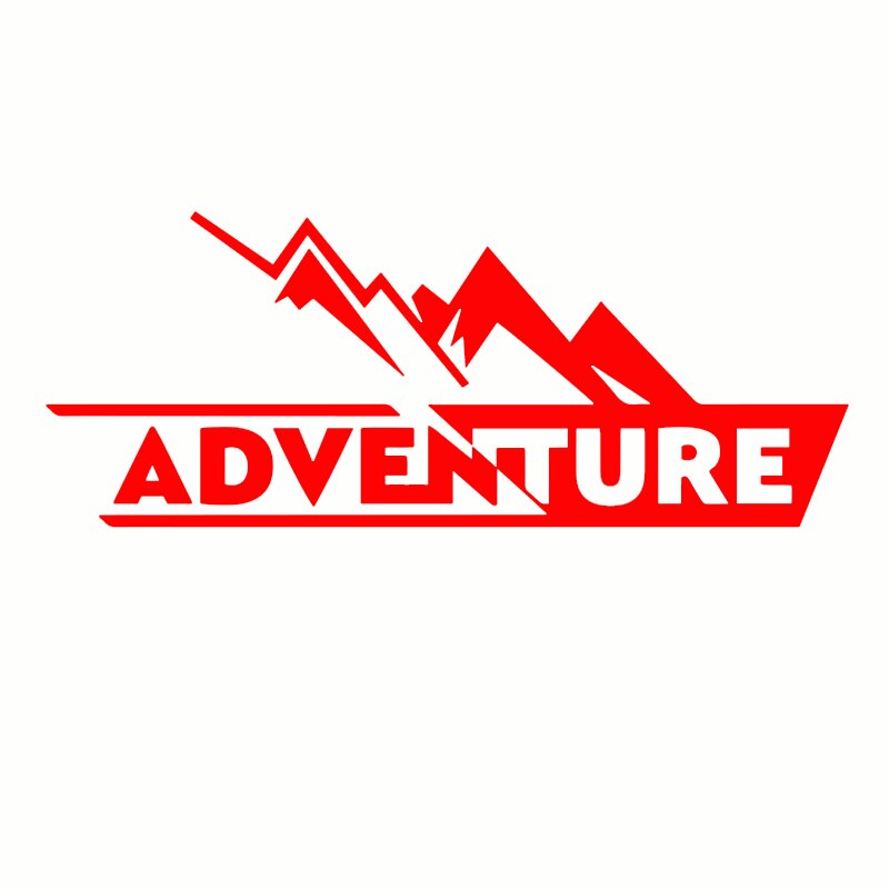 ADVENTURE Holo Vinyl Sticker