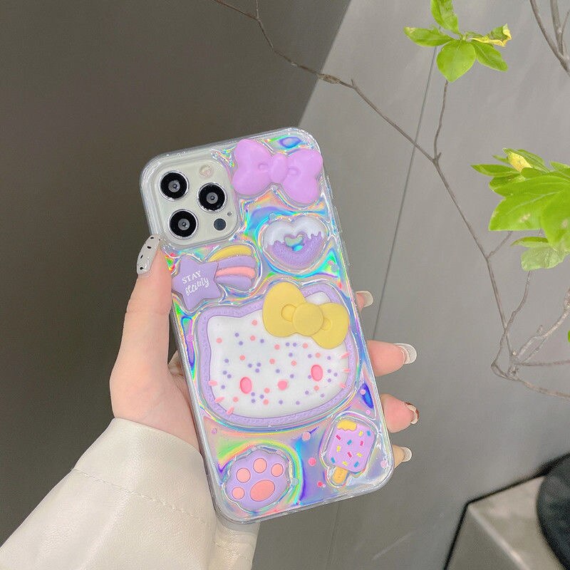 Holo Hello Kitty iPhone Case