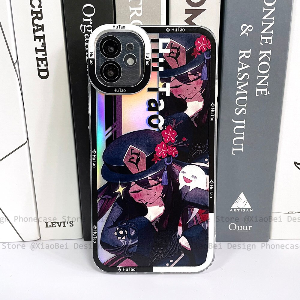 Holo Genshin Impact Hutao iPhone Case