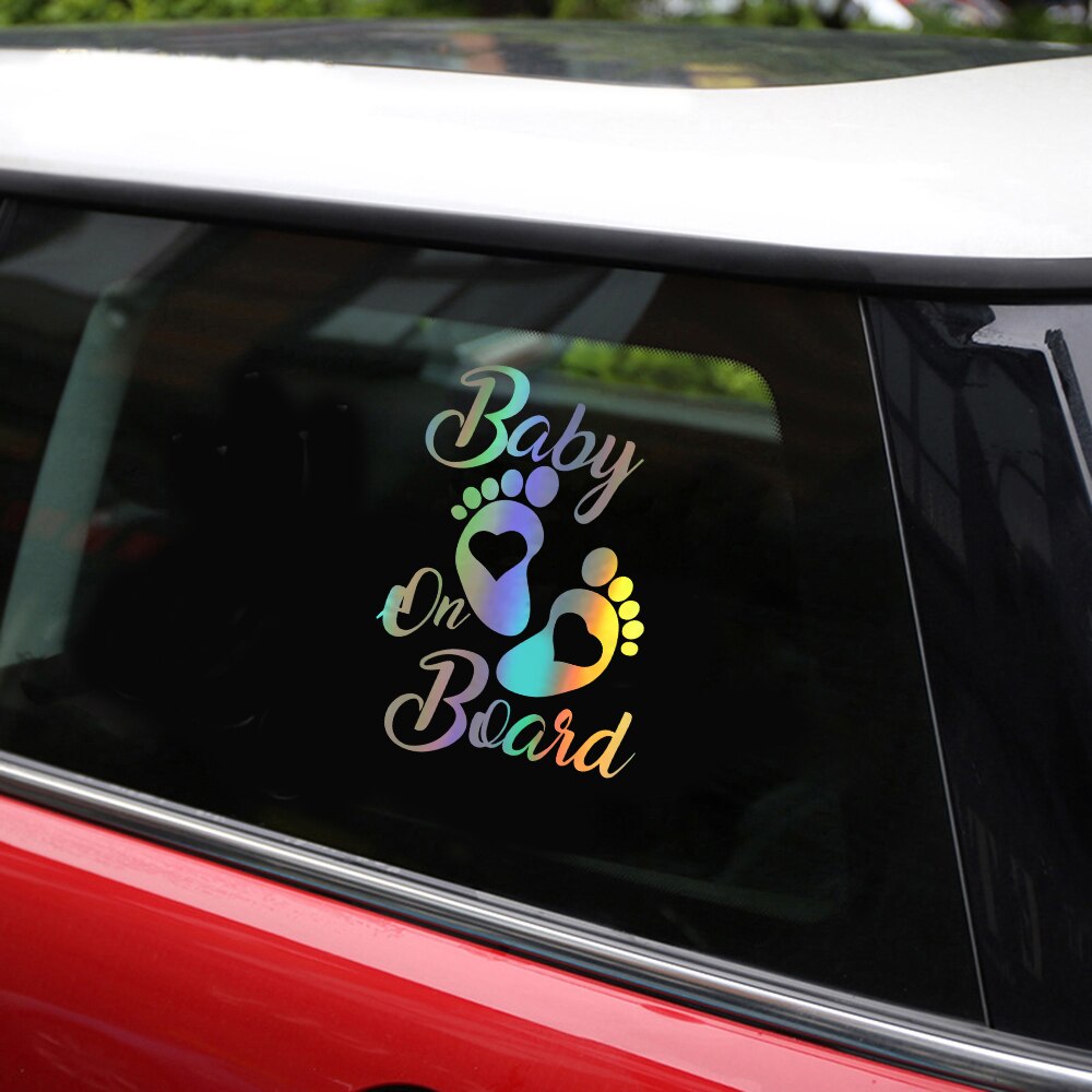 Holo Kids Baby On Board Vinyl Stickers