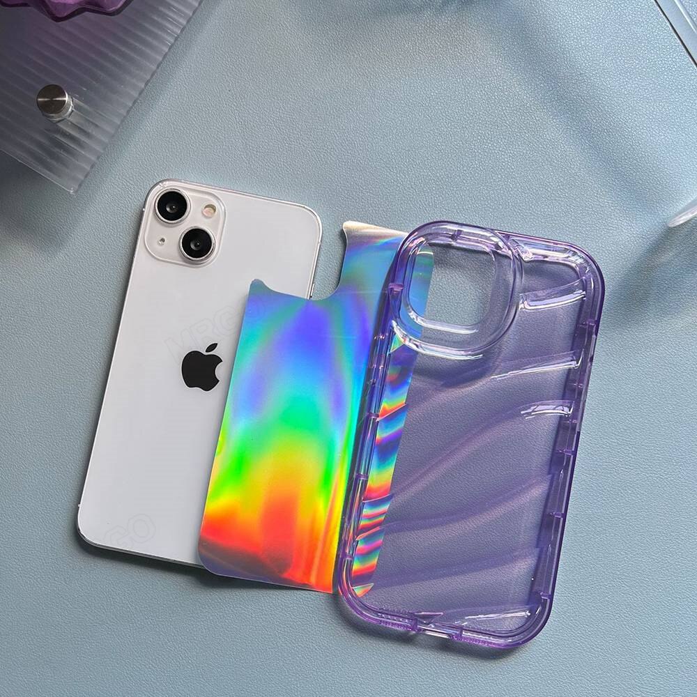 Holo Aurora Transparent Silicone iPhone Case