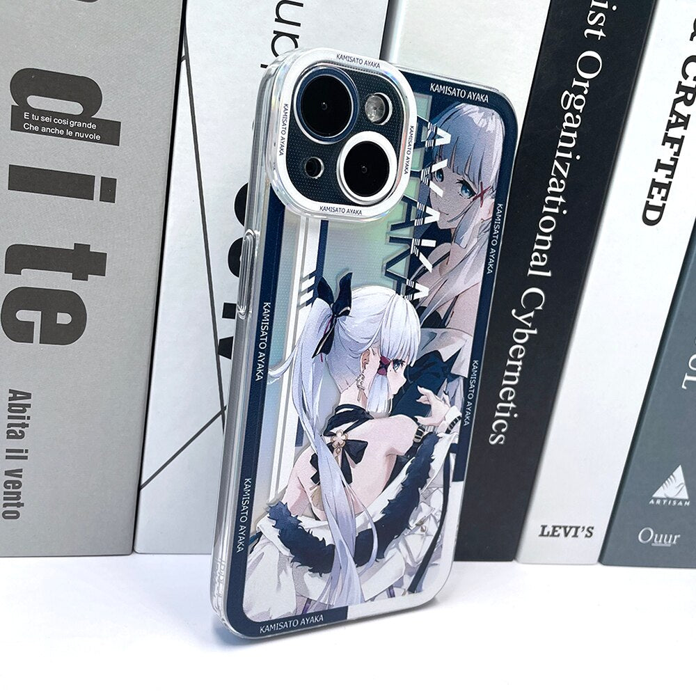 Holo Genshin Impact Kamisato Ayaka iPhone Case