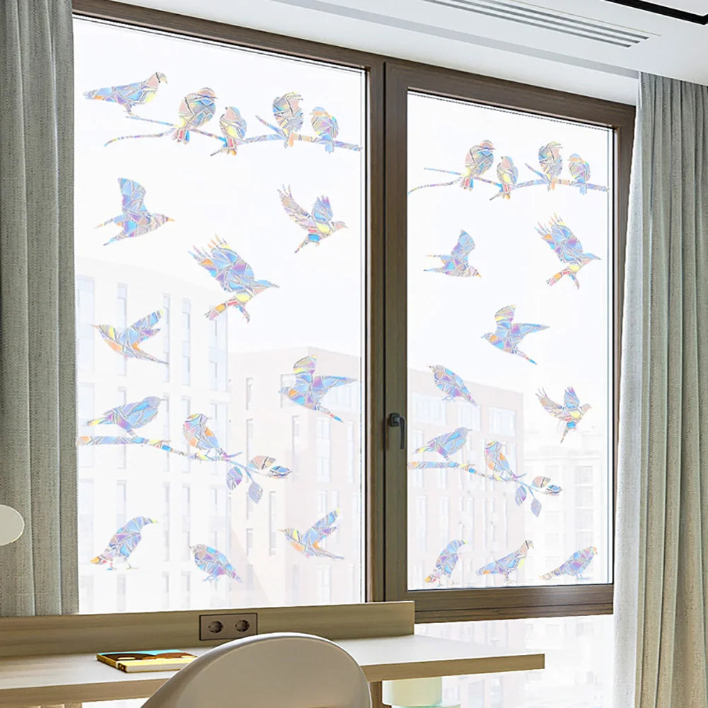 Bird Rainbow Suncatcher Window Stickers