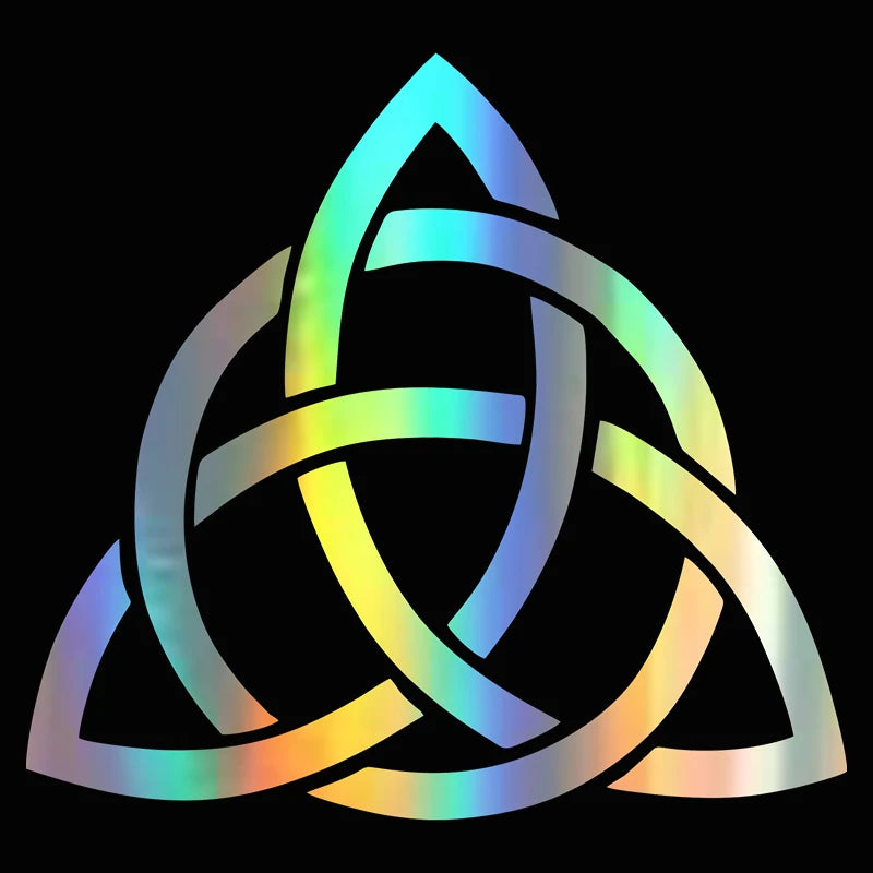 HOlo Knot Triquetra Trinity Celtic Sticker