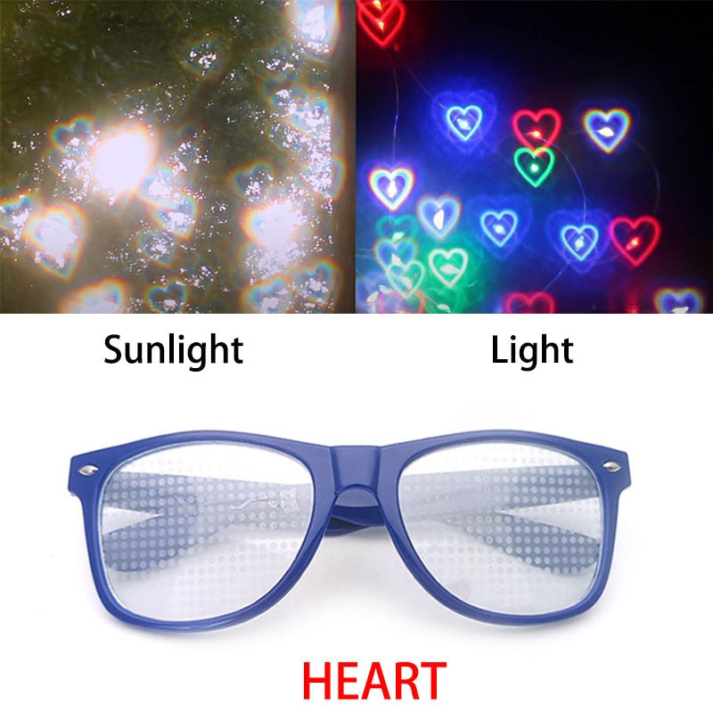 Diffraction 3D Rectangle Sunglasses