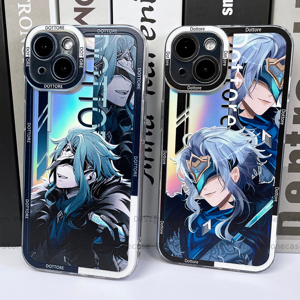 Holo Genshin Impact Dottore iPhone Case