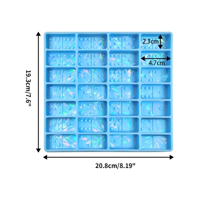 Holo Three-dimensional Dominoes Silicone Mold