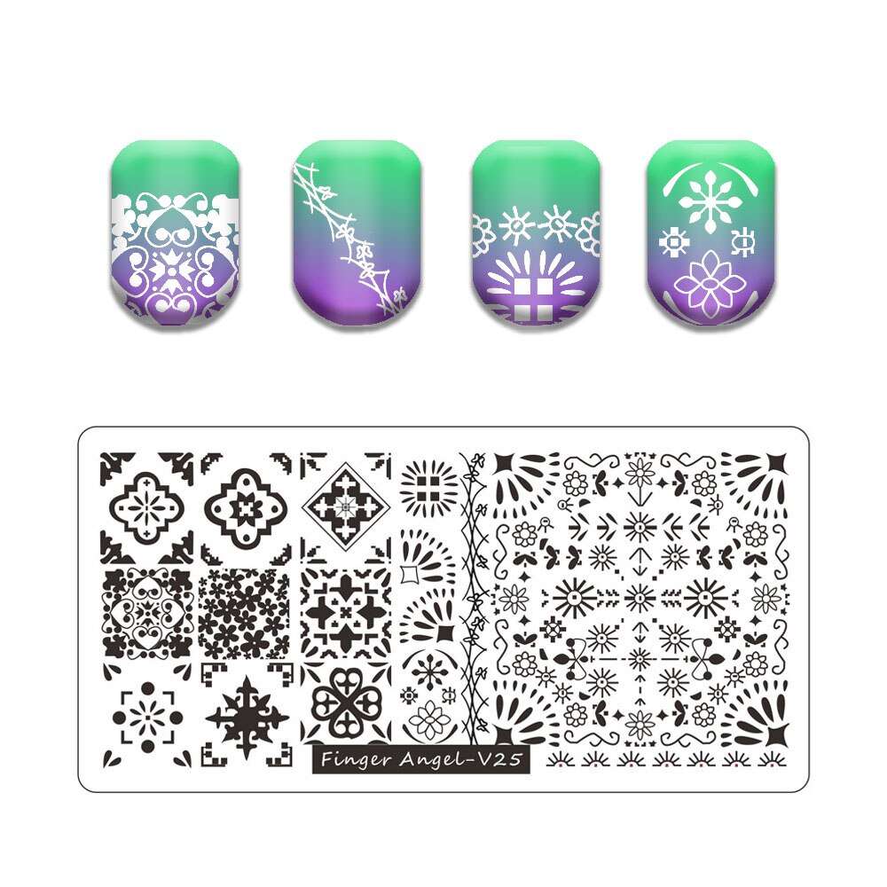 Nail Art Stamping Plates Holo Case