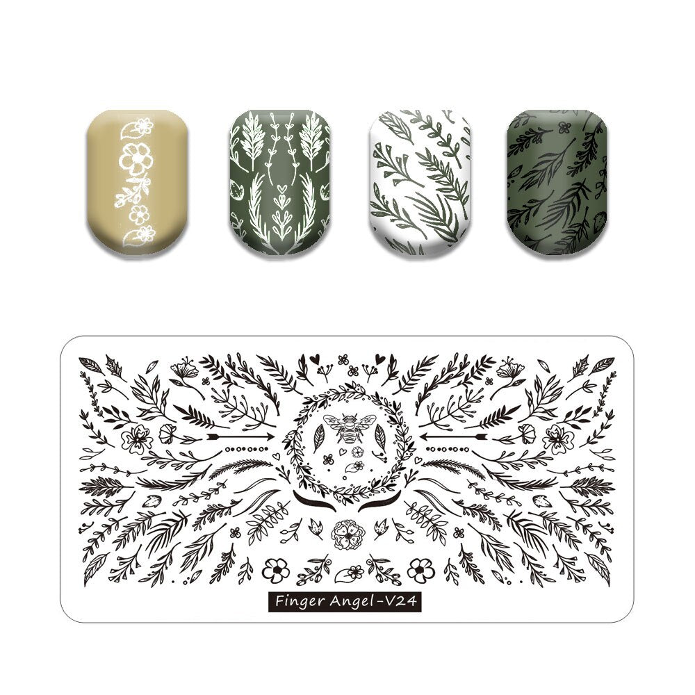 Nail Art Stamping Plates Holo Case