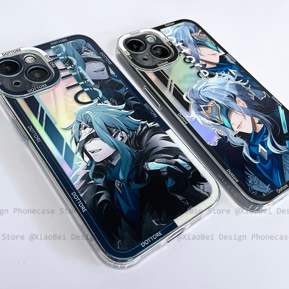 Holo Genshin Impact Dottore iPhone Case