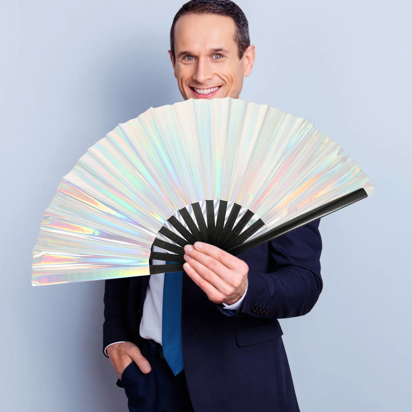 Holo Rave Folding Classical Party Fans