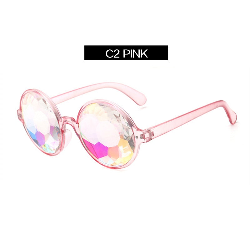 Kaleidoscope Rave Festival Round Sunglasses