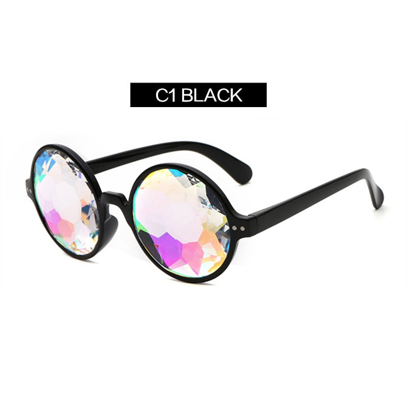 Kaleidoscope Rave Festival Round Sunglasses