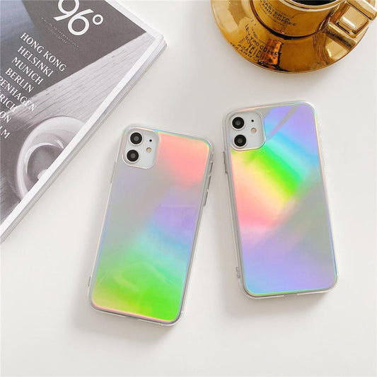 Holo Mirror Silicon iPhone Case