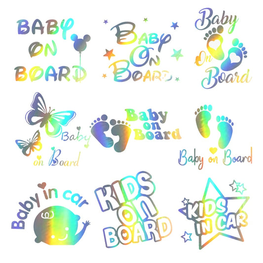 Baby On Board Vinyl Car Stickers