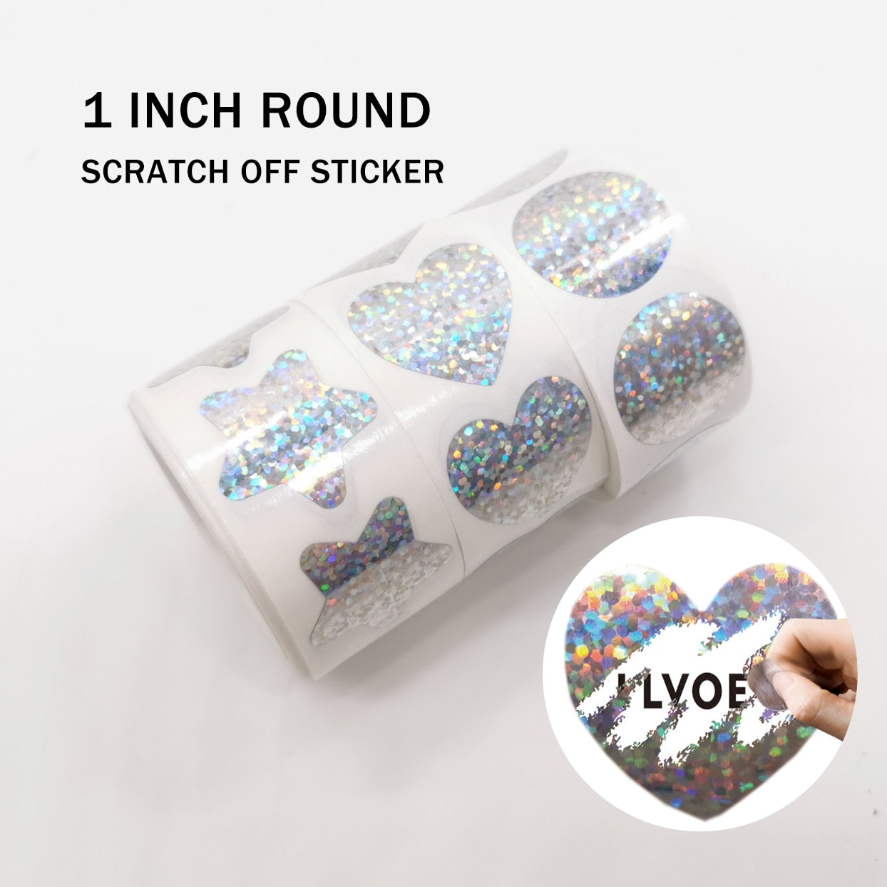 Holo Scratch Off Stickers