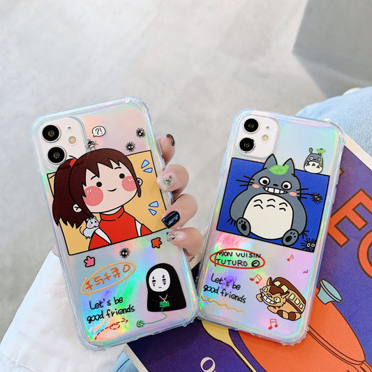 Holo Totoro Spirited Away iPhone Case