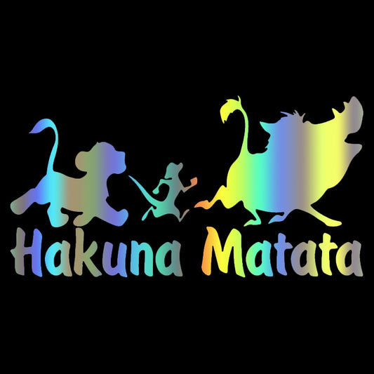 Hakuna Matata Holographic Sticker