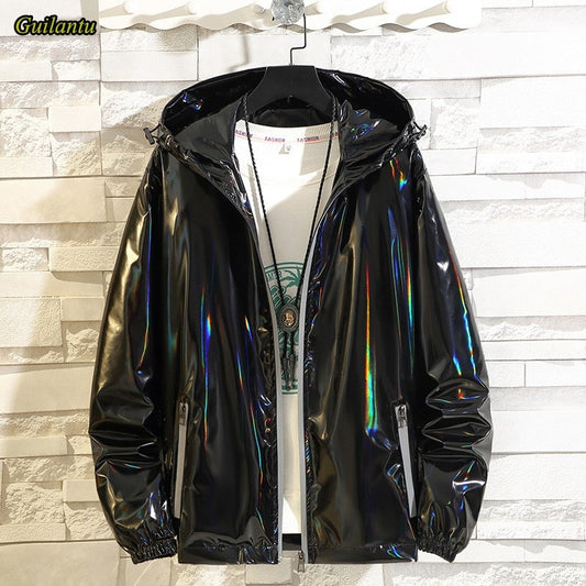 Holographic Windbreaker Bomber Jacket