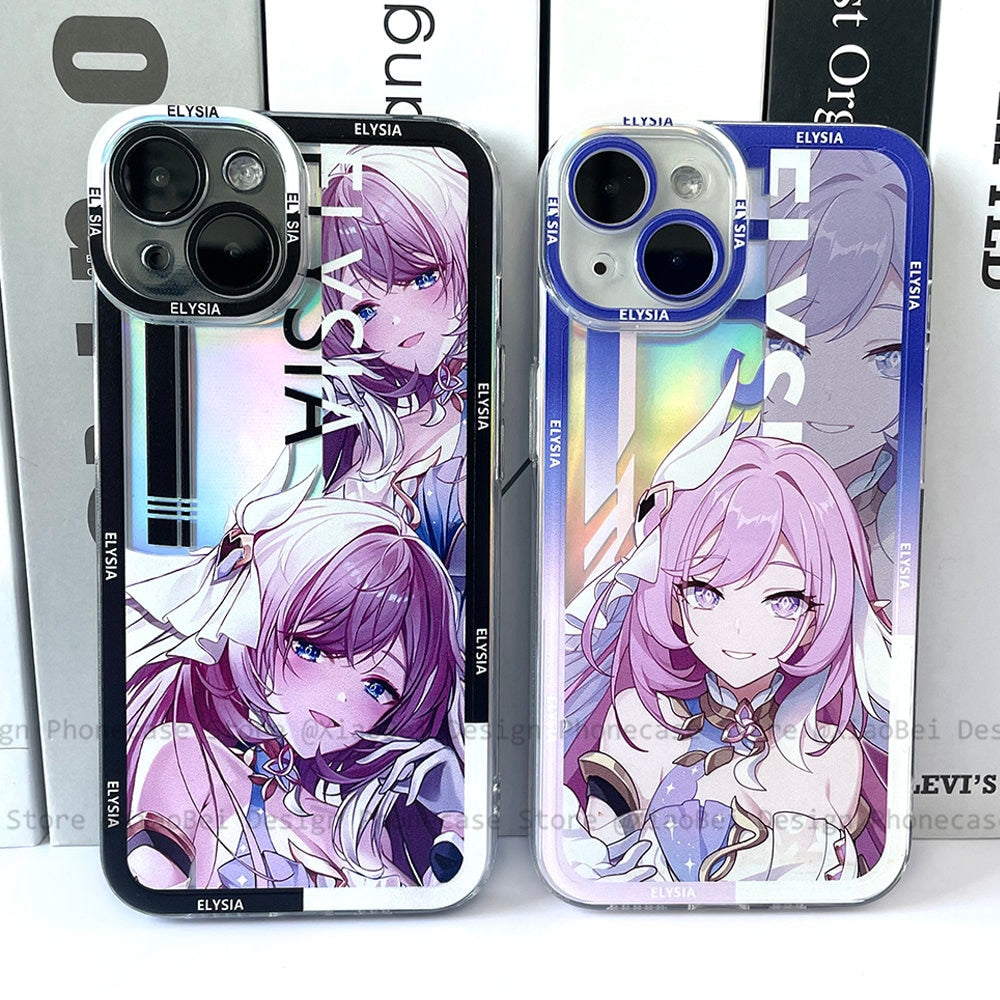 Holo Genshin Impact Elysia iPhone Case