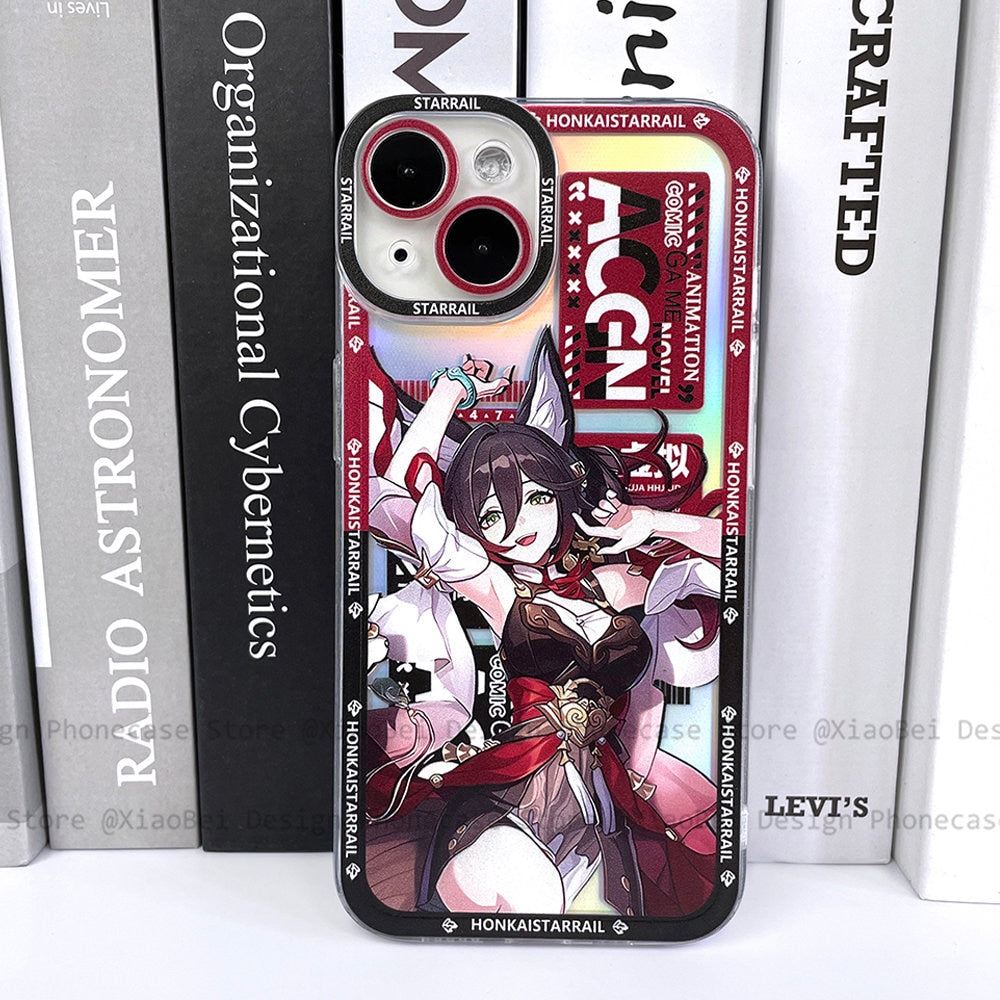 Holo Honkai Star Rail Tingyun iPhone Case