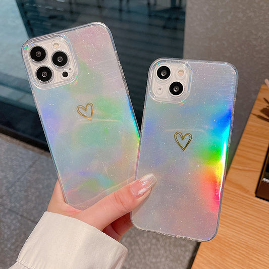 Holographic Heart iPhone Case