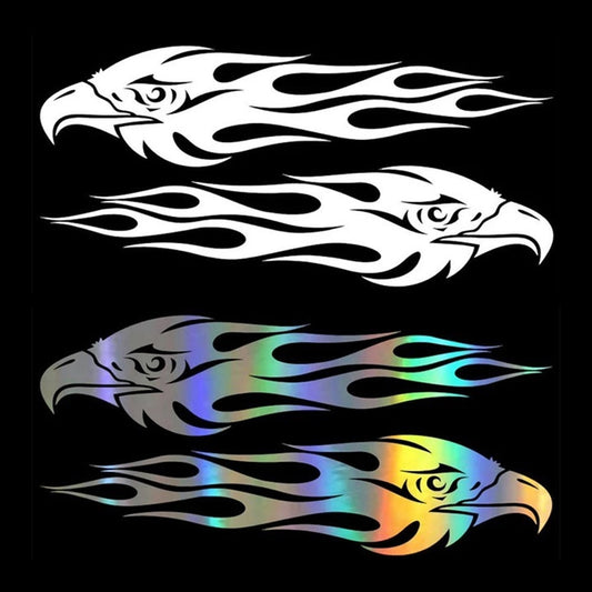 Eagle Flame Holo Decal