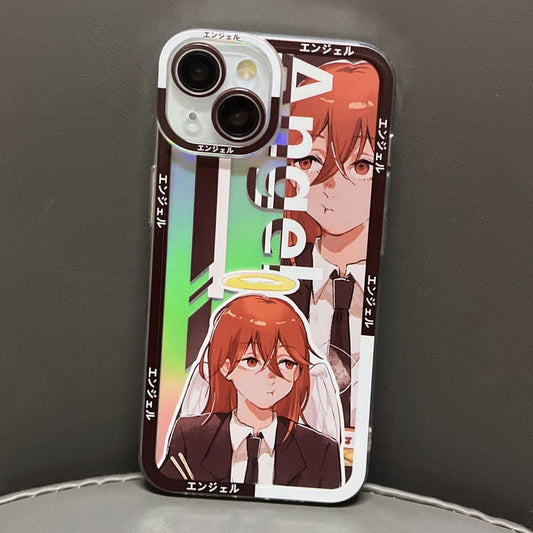 Holo Chainsaw Man iPhone Case