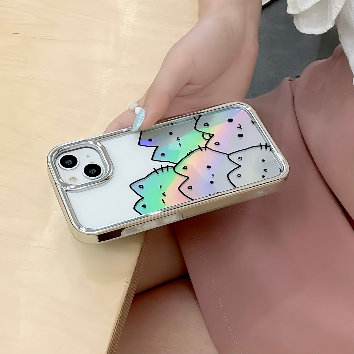 Holographic Cats iPhone Case