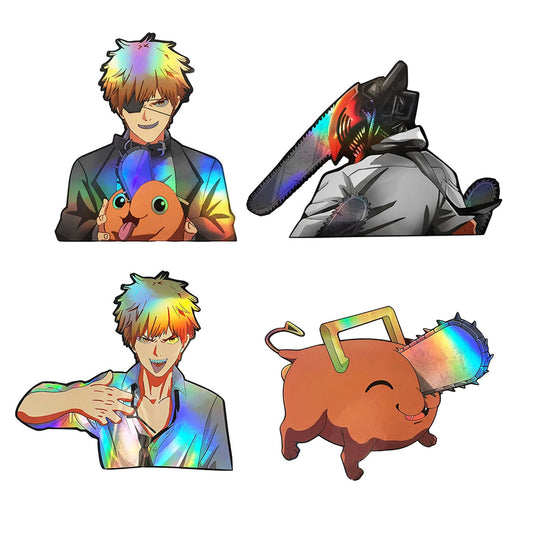 Chainsaw Man Denji Holographic Stickers