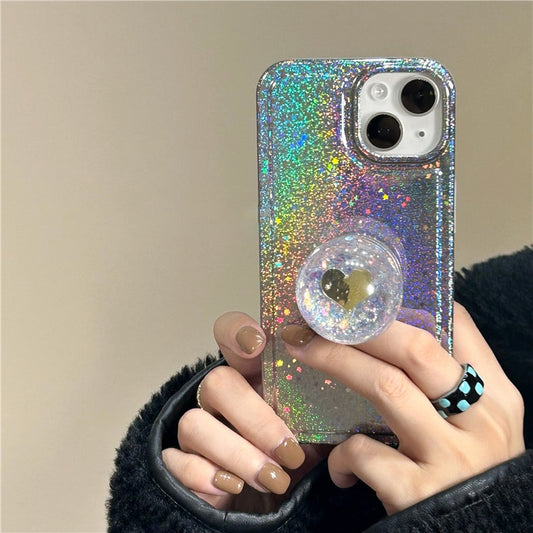 Holo Cute Glitter Stars iPhone Case