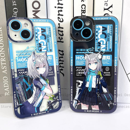 Holo Blue Archive Sunaokami Shiroko iPhone Case