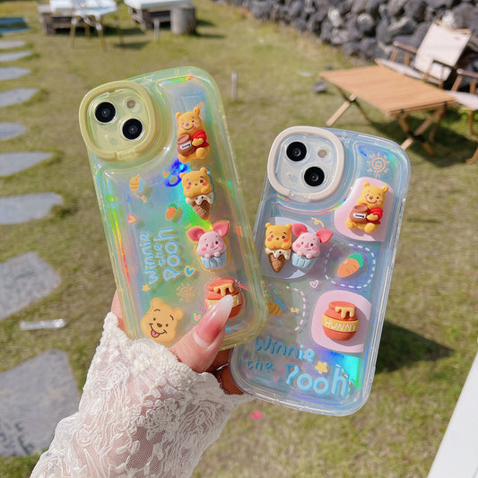 Holo 3D Winnie the Pooh iPhone Case