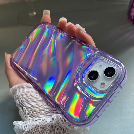 Holo Aurora Transparent Silicone iPhone Case